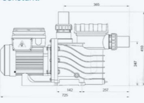 2023 EAKP100 स्विमिंग पूल के लिए 1HP स्विमिंग पूल पंप
