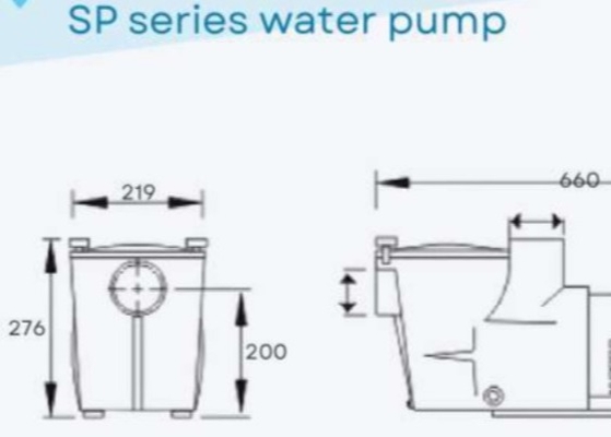 2023 SP1005 1HP स्विमिंग पूल पानी पंप स्विमिंग पूल उपयोग के लिए