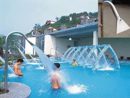 पूल सहायक उपकरण ISO9001 स्टेनलेस स्टील झरना जेट