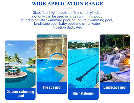 U1200 Manufacturer Supply Commercial Swimming Pool Fiberglass Sand Filter With Flange