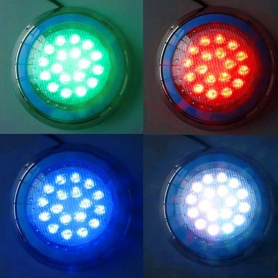 4 तार 230 मिमी RGB 12W IP68 12v स्विमिंग पूल लाइट्स