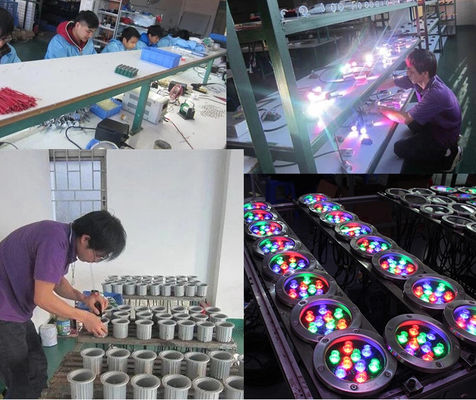 50000 घंटे 145 मिमी 12 वी 9 डब्ल्यू अंडरवाटर फाउंटेन लाइट्स