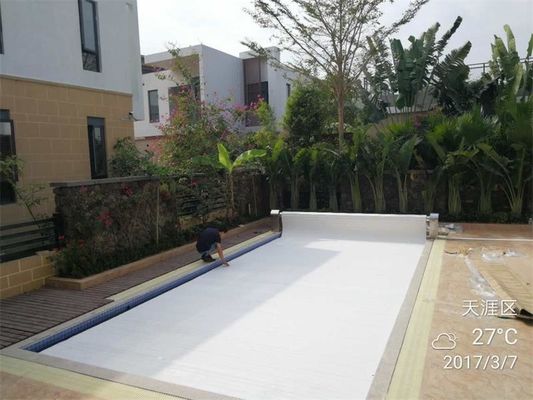 एक रोलर के साथ पीसी 8X4M स्वचालित स्विमिंग पूल कवर