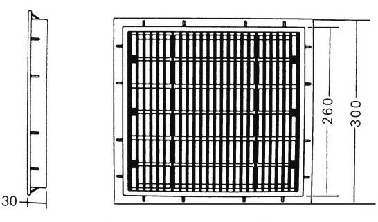 ABS प्लास्टिक 30X30cm स्क्वायर स्विमिंग पूल मुख्य नाली