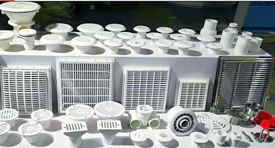 SS304 490x490 मिमी ऊपर जमीन तल मंजिल नाली