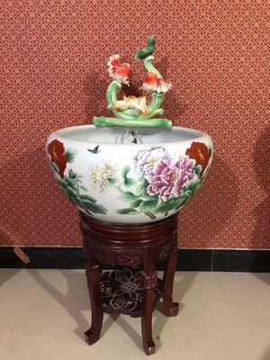 Peony पैटर्न इंडोर 1310 मिमी कोई मछली कटोरा