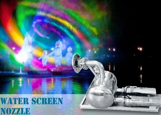 3 "स्टेनलेस स्टील डिजिटल मूवी शो पानी परदा नोजल