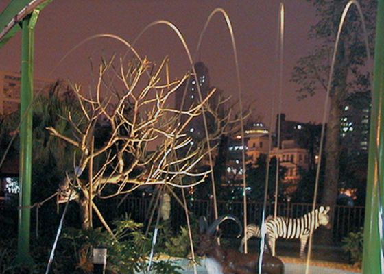 इंडोर डीएमएक्स रंगीन एलईडी लाइट्स लैमिनार फाउंटेन नोजल जंपिंग जेट्स