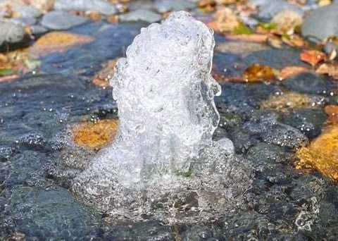 एसएस 80 एल / एम 1 इंच डांसिंग फाउंटेन फोम जेट लैंप के साथ