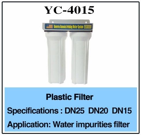 मिस्ट वाटर नोजल के लिए 3/4 "1/2" DN25 DN20 प्लास्टिक पानी फिल्टर